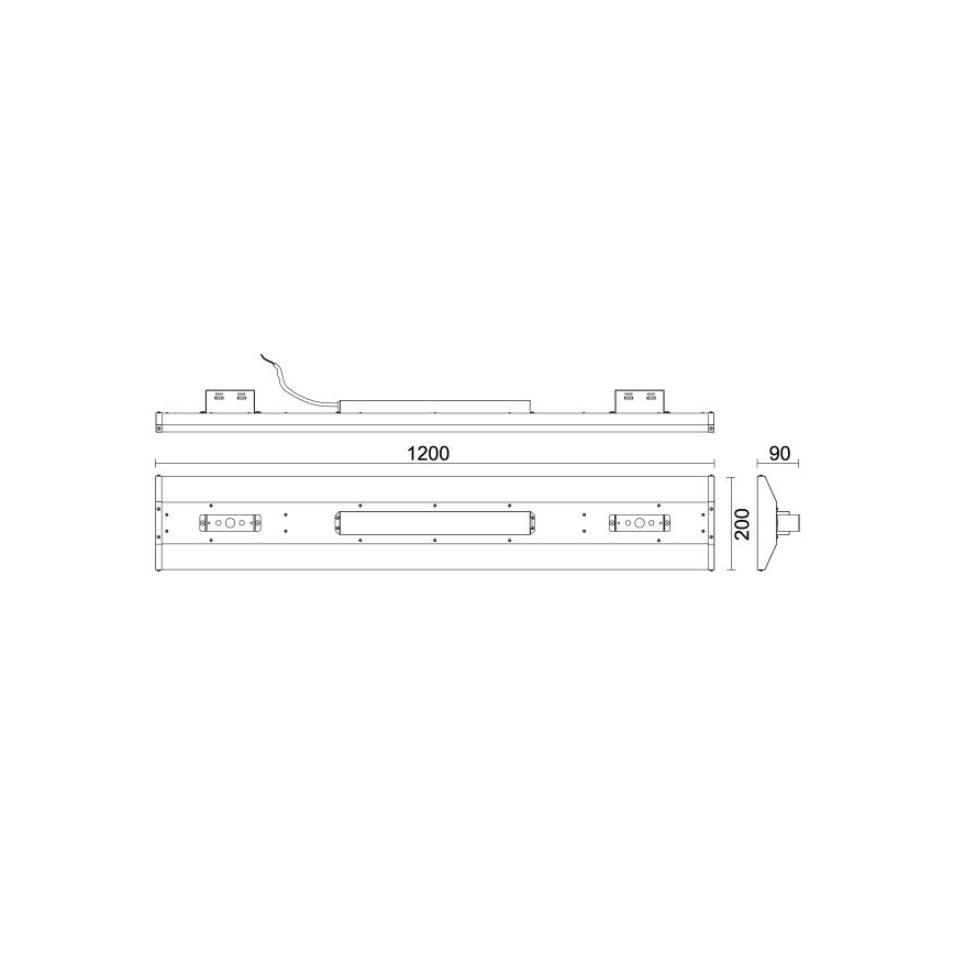 LED Dienasgaismas lampa High Bay LED/120W/230V 5000K 120 cm