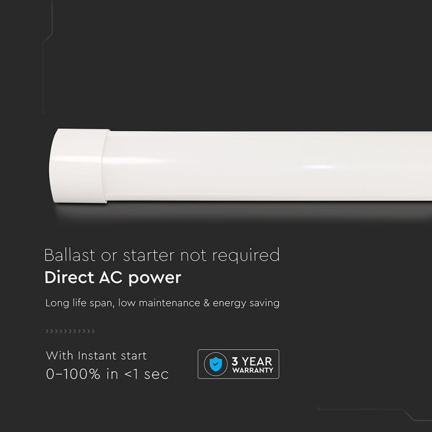 LED Dienasgaismas lampa LED/10W/230V 6500K 30 cm balta