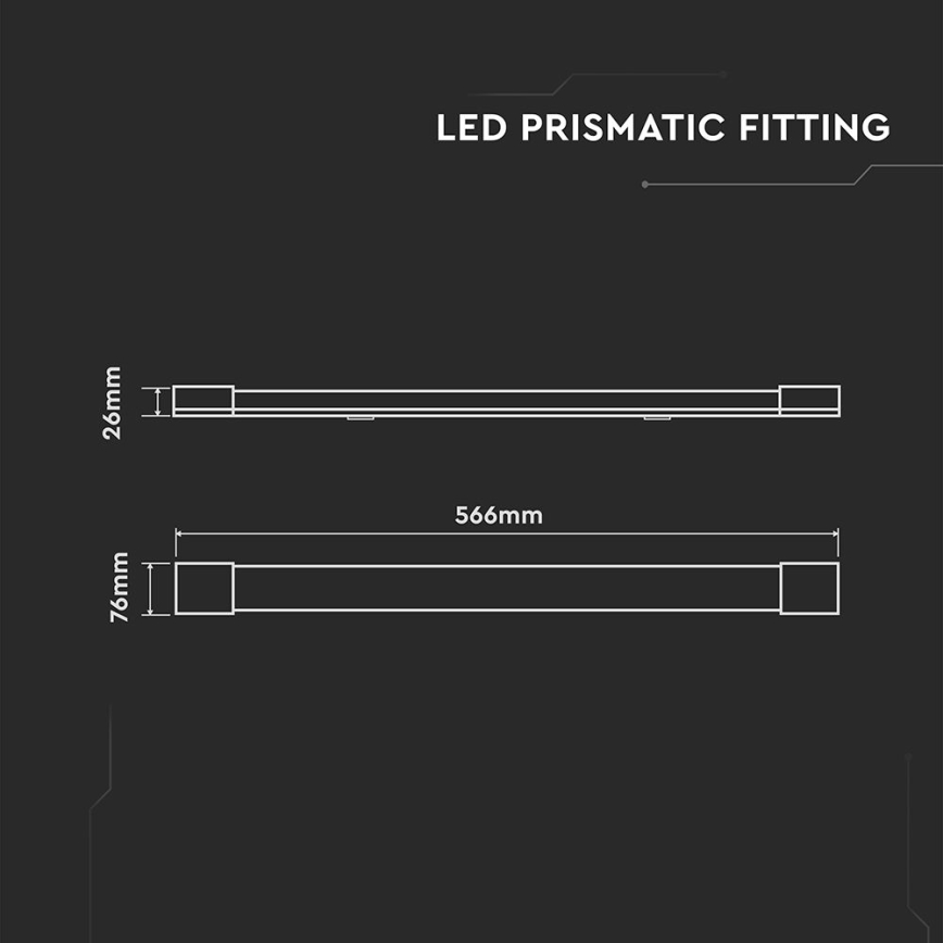 LED Dienasgaismas lampa LED/20W/230V 6500K 60 cm balta