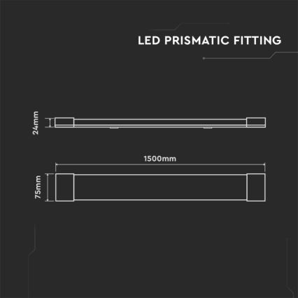 LED Dienasgaismas lampa LED/50W/230V 4000K 150 cm balta