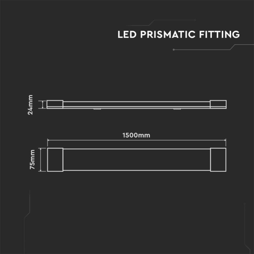 LED Dienasgaismas lampa LED/50W/230V 4000K 150 cm balta