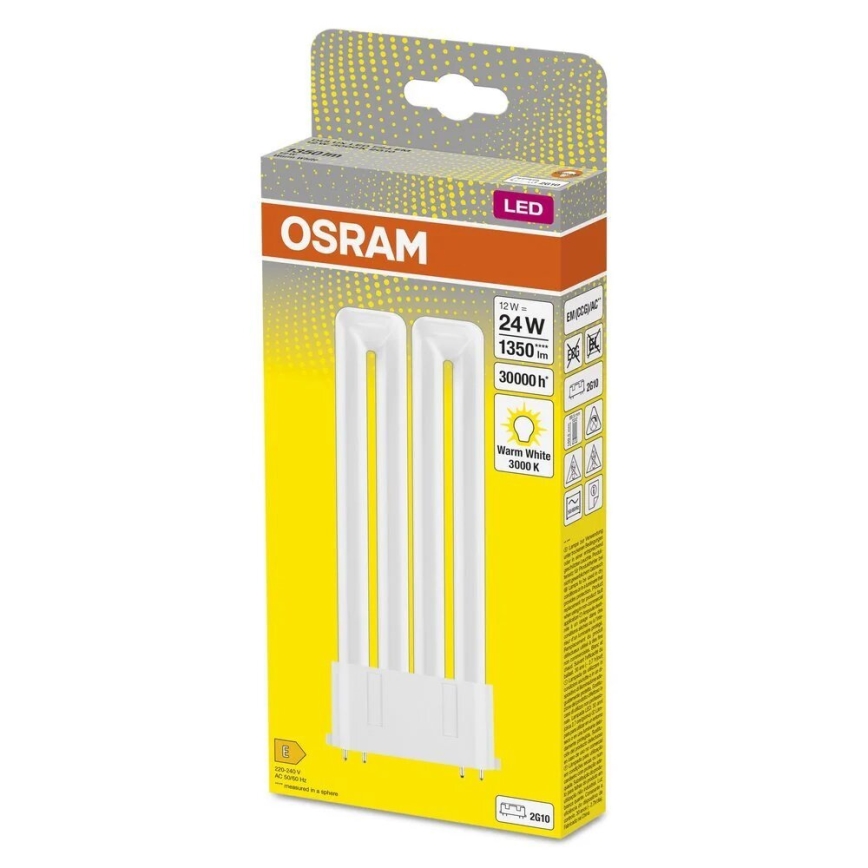 LED Dienasgaismas spuldze 2G10/12W/230V 3000K - Osram