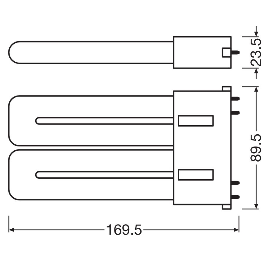 LED Dienasgaismas spuldze 2G10/12W/230V 3000K - Osram