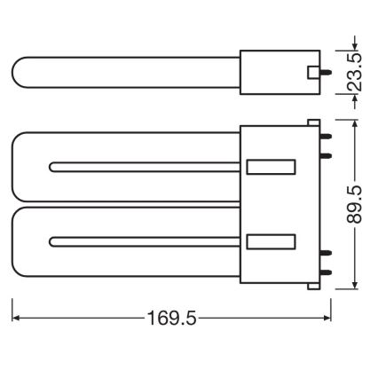 LED Dienasgaismas spuldze 2G10/12W/230V 4000K - Osram