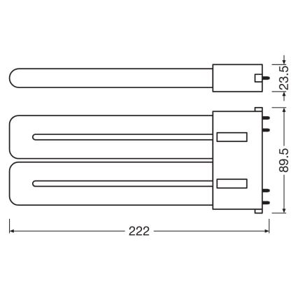 LED Dienasgaismas spuldze 2G10/20W/230V 3000K - Osram
