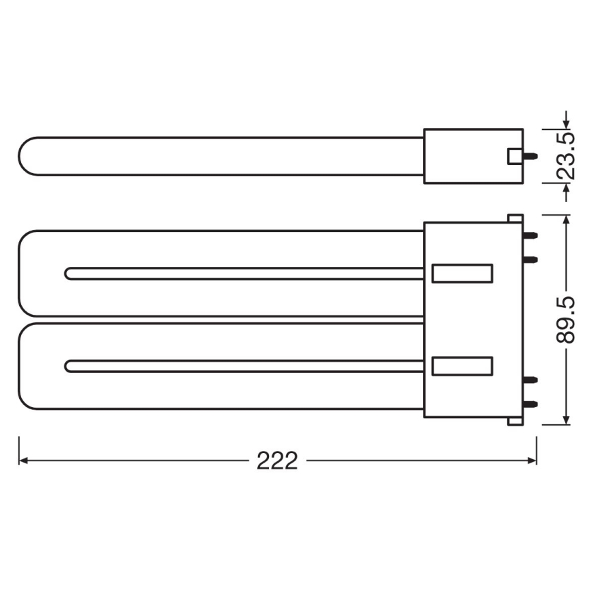 LED Dienasgaismas spuldze 2G10/20W/230V 3000K - Osram