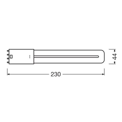 LED Dienasgaismas spuldze 2G11/8W/230V 3000K - Osram