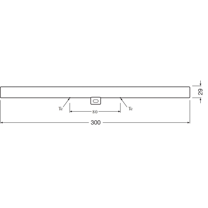 LED Dienasgaismas spuldze S14d/3,5W/230V 2700K 30 cm - Osram