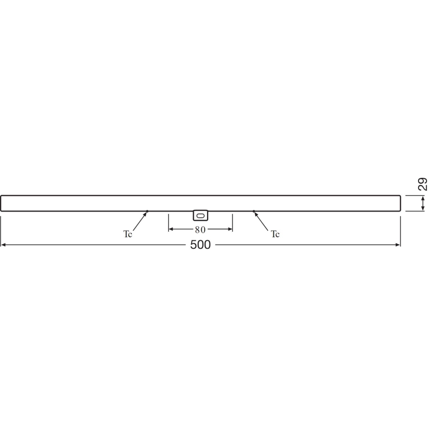 LED Dienasgaismas spuldze S14d/6W/230V 2700K 50 cm - Osram