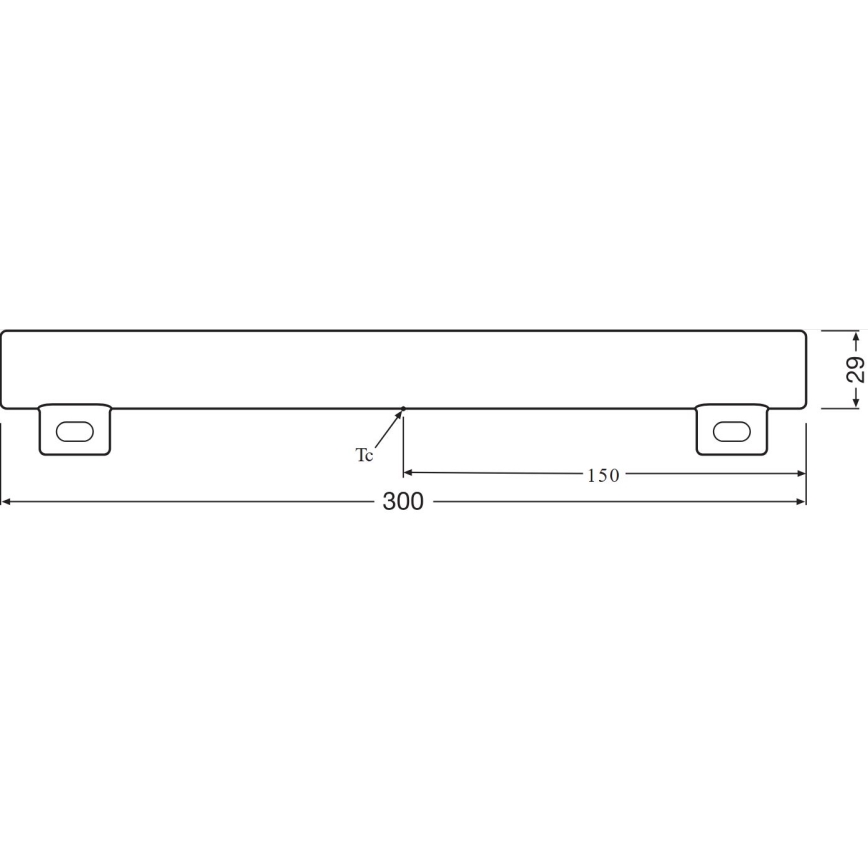 LED Dienasgaismas spuldze S14s/3,5W/230V 2700K 30 cm - Osram