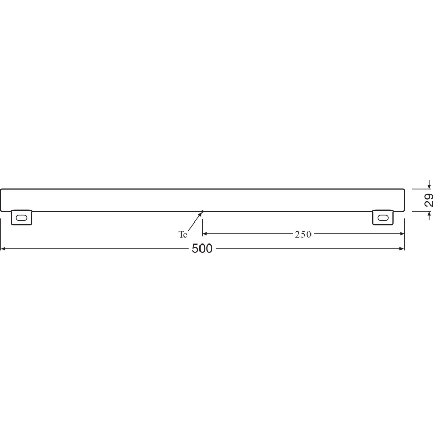 LED Dienasgaismas spuldze S14s/6W/230V 2700K 50 cm - Osram