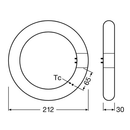 LED Dienasgaismas spuldze SUBSTITUBE T9 G10q/12W/230V 4000K d. 21,2 cm - Osram