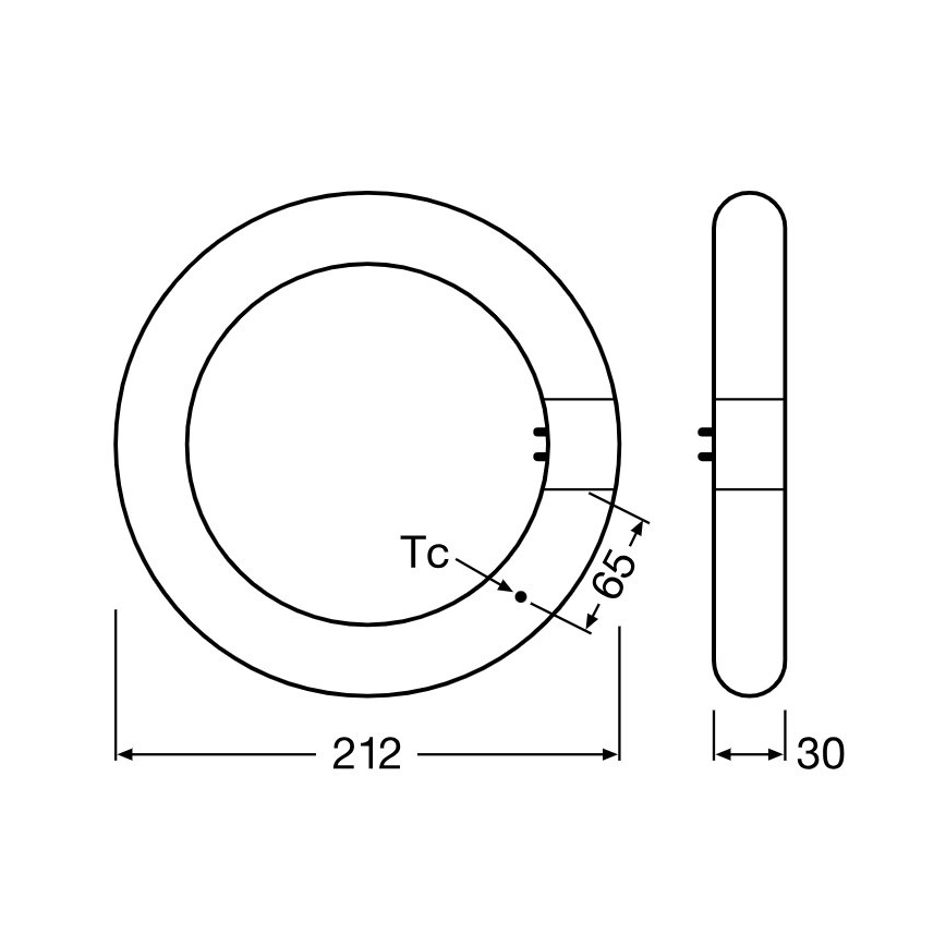 LED Dienasgaismas spuldze SUBSTITUBE T9 G10q/12W/230V 4000K d. 21,2 cm - Osram