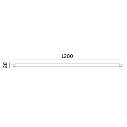 LED Dienasgaismas spuldze T8 G13/18W/230V 3000K 120 cm