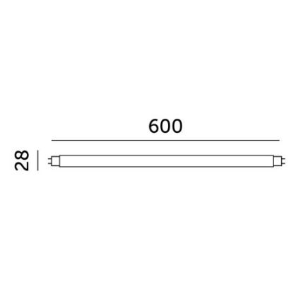 LED Dienasgaismas spuldze T8 G13/9W/230V 4000K 60 cm