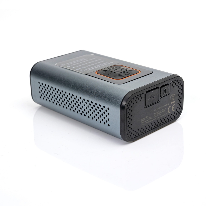 LED Digitālais kabatas kompresors 3in1 4000 mAh 5W melna