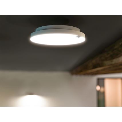 Regulējams LED griestu gaismeklis ar kustības un krēslas sensoru OLDA, LED/6/12/18W, 230V, Ø 23 cm