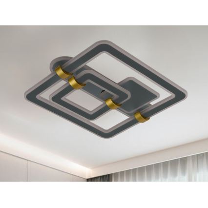 LED dimējama griestu lampa LED/140W/230V 3000-6500K + tālvadības pults