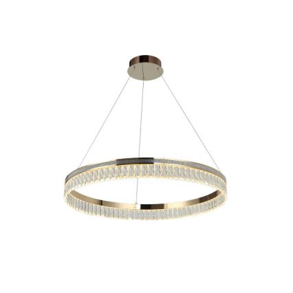 Dimējams LED kristāla lustrs uz troses THALIA LED/55W/230V 3000-6000K Ø 80 cm + tālvadības pults
