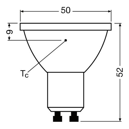 LED aptumšojama reflektora spuldze PAR16 GU10/7W/230V 2700K 120° CRI 90 - Ledvance