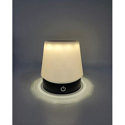 LED dimējama skārienjūtīga galda lampa LED/3W/5V USB 800 mAh balta