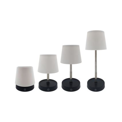 LED dimējama skārienjūtīga galda lampa LED/3W/5V USB 800 mAh balta