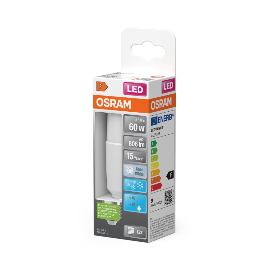 LED dimējama spuldze STICK E27/8,5W/230V 4000K - Osram