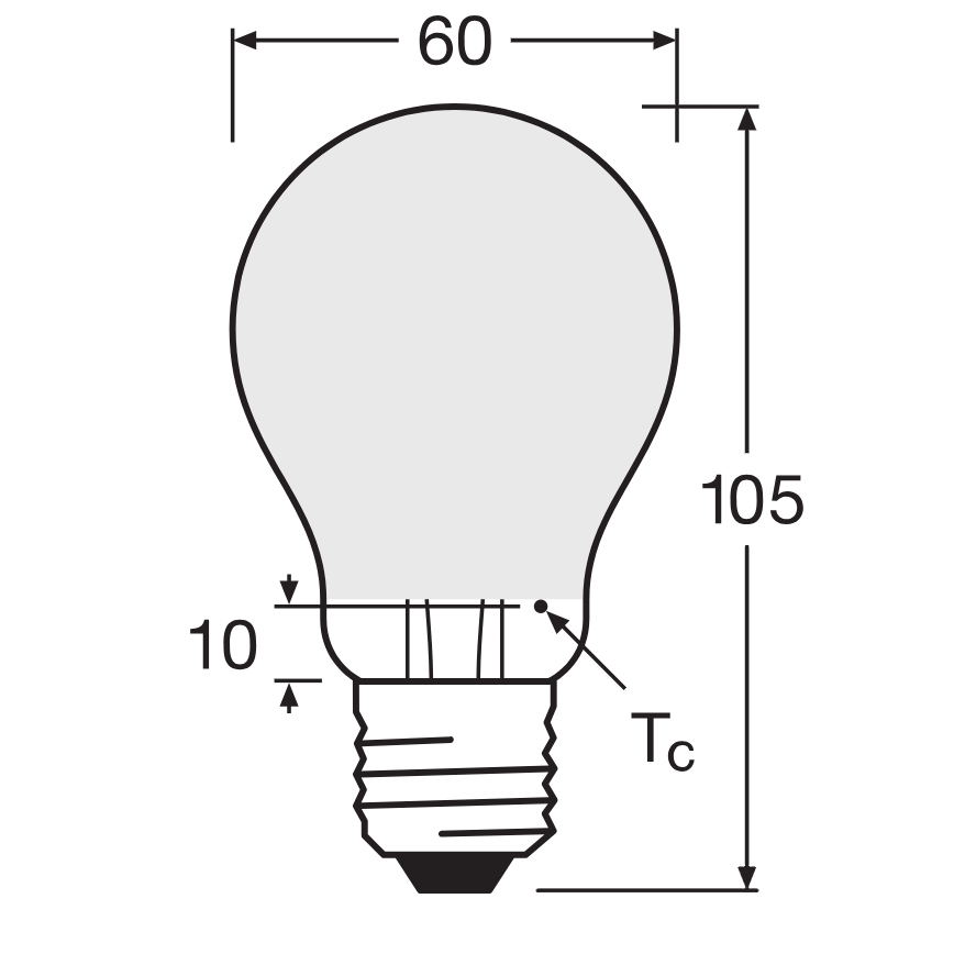 LED dimējama spuldze SUPERSTAR CLASSIC A60 E27/4,8W/230V 4000K - Osram