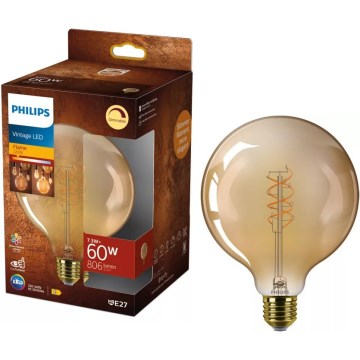LED dimējama spuldze VINTAGE Philips G125 E27/7,3W/230V 2200K