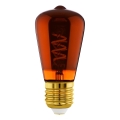 LED dimējama spuldze VINTAGE ST48 E27/4W/230V 2000K sarkana - Eglo 110199