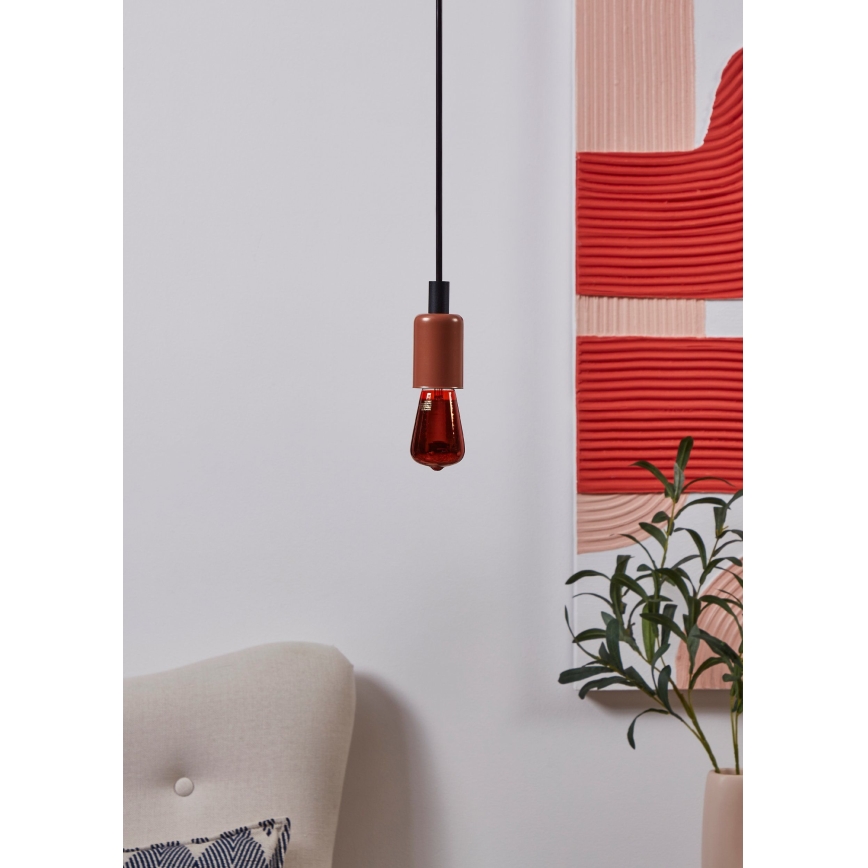 LED dimējama spuldze VINTAGE ST48 E27/4W/230V 2000K sarkana - Eglo 110199