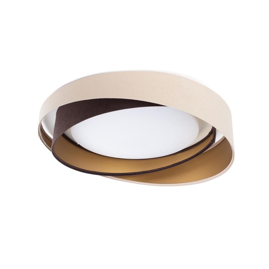 Regulējams LED griestu gaismeklis SMART GALAXY MODERN LED/24W/230V 3000-6500K Ø 55 cm bēšs/brūns/zelts + tālvadība