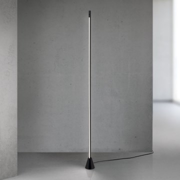 LED dimmējama grīdas lampa ar kustības sensoru SOJIE LED/26W/230V melna