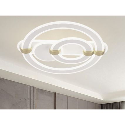 LED dimmējama griestu lampa LED/120W/230V 3000-6500K + tālvadība
