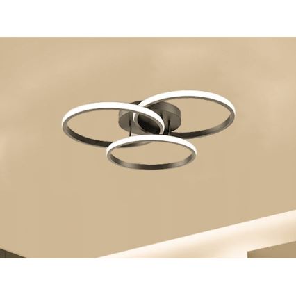 LED dimmējams griestu gaismeklis LED/70W/230V 3000-6500K melns + tālvadības pults