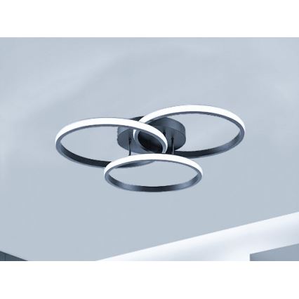 LED dimmējams griestu gaismeklis LED/70W/230V 3000-6500K melns + tālvadības pults