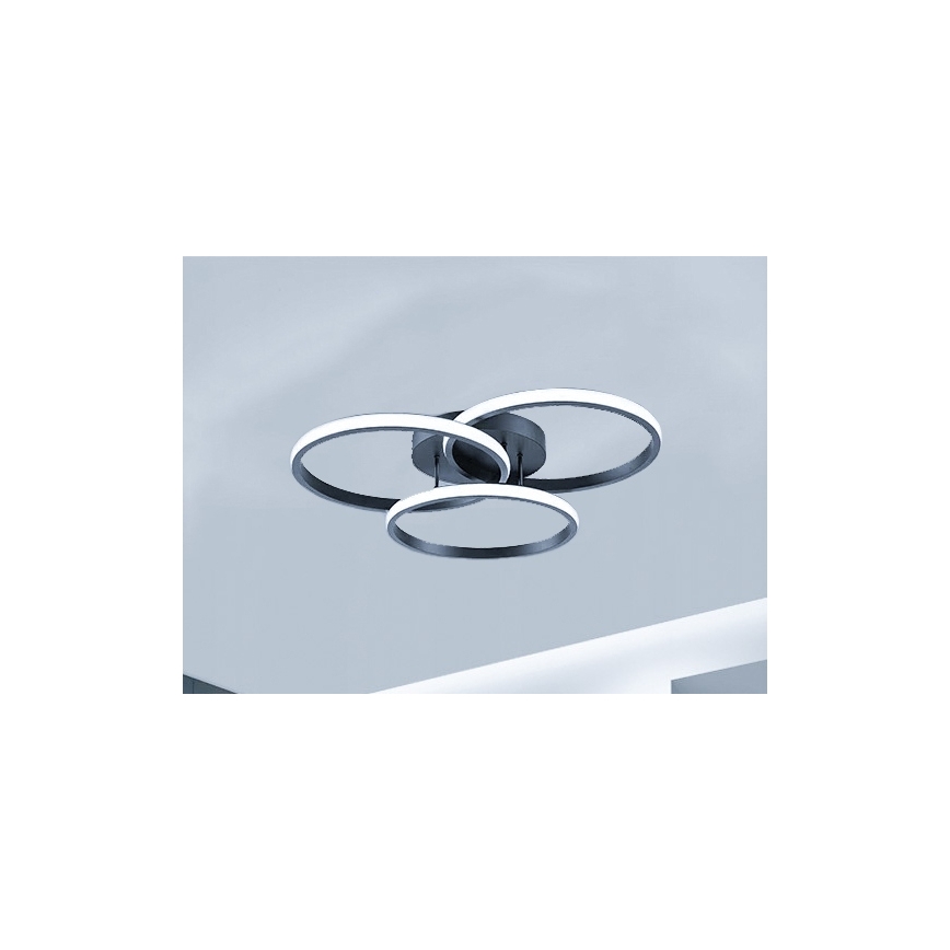 LED dimmējams griestu gaismeklis LED/70W/230V 3000-6500K melns + tālvadības pults