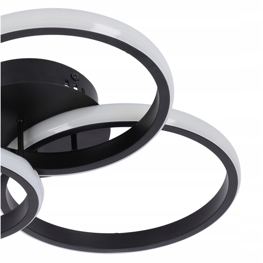 LED dimmējams griestu gaismeklis LED/70W/230V 3000-6500K melns + tālvadības pults