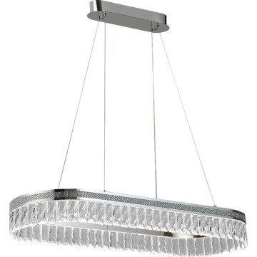 LED dimmējama kristāla lustra uz troses THALIA LED/50W/230V 3000-6000K + tālvadība