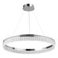 LED dimmējama kristāla lustra uz troses THALIA LED/55W/230V 3000-6000K Ø 80 cm + tālvadības pults
