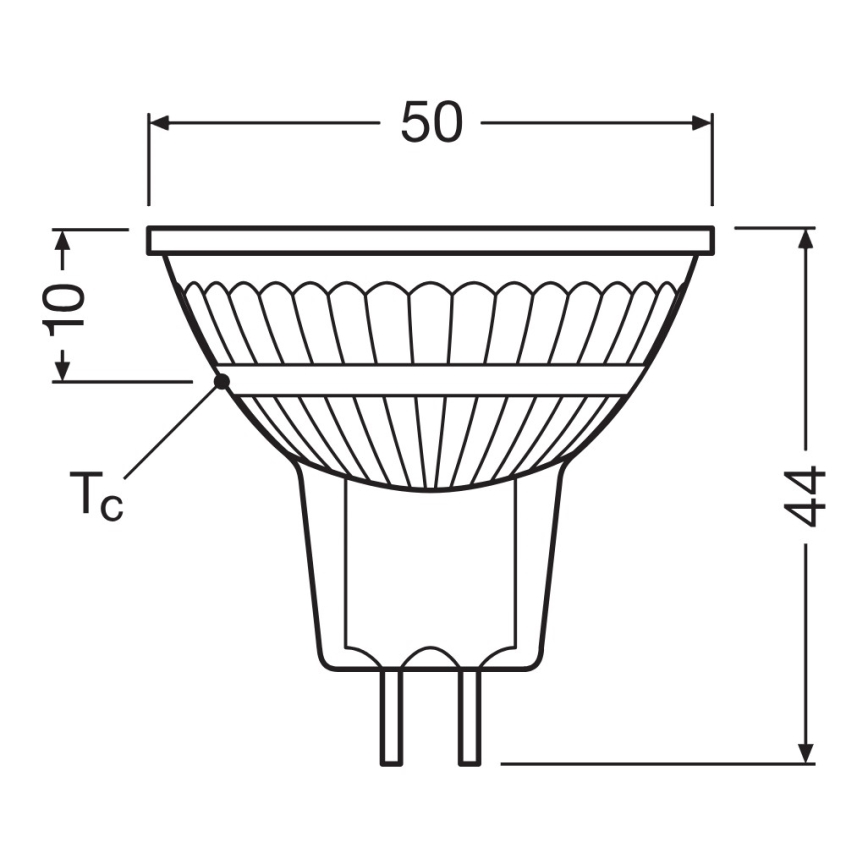 LED regulējamā reflektora spuldze MR16 GU5,3/5W/12V 4000K 36° CRI 90 - Ledvance