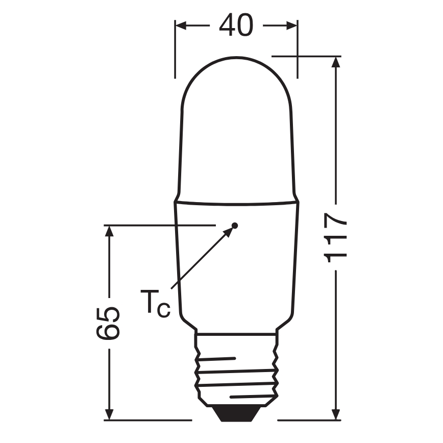 LED dimmējama spuldze STICK E27/11W/230V 4000K CRI 90 - Osram