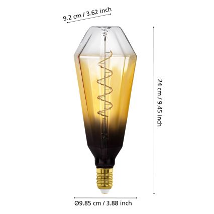 LED dimmējamā spuldze VINTAGE E27/4W/230V 1700K bēša - Eglo 110236