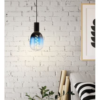 LED dimmējamā spuldze VINTAGE T120 E27/4W/230V 2000K zila - Eglo 110224