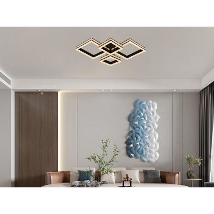 LED dimmējama virsmas uzstādāma griestu lustra LED/175W/230V 3000-6500K + tālvadības pults