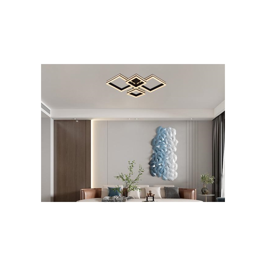 LED dimmējama virsmas uzstādāma griestu lustra LED/175W/230V 3000-6500K + tālvadības pults