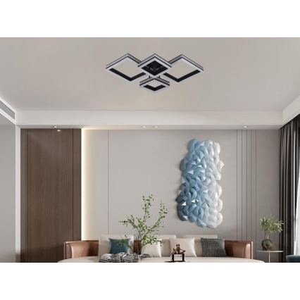 LED dimmējama virsmas uzstādāma griestu lustra LED/175W/230V 3000-6500K + tālvadības pults