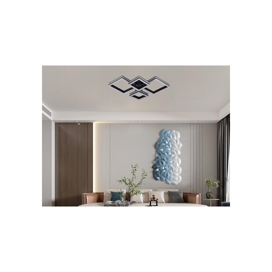 LED dimmējama virsmas uzstādāma griestu lustra LED/175W/230V 3000-6500K + tālvadības pults