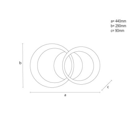 LED dimmējams griestu gaismeklis LED/35W/230V 3000-6500K + tālvadības pults