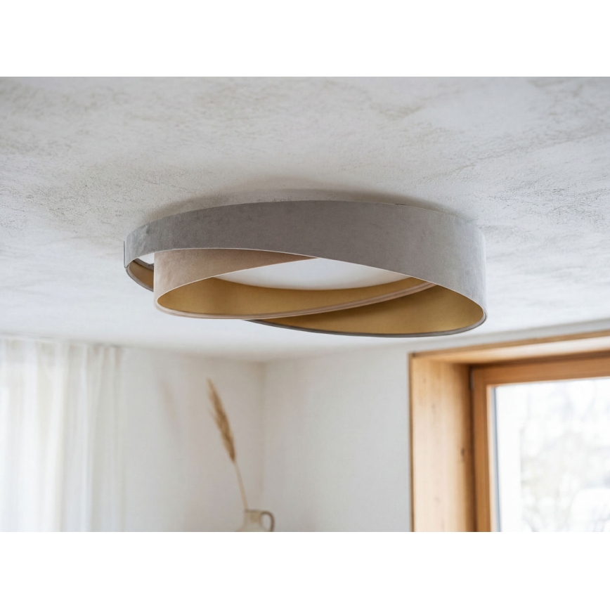 LED regulējams griestu gaismeklis SMART GALAXY MODERN LED/24W/230V 3000-6500K Ø 55 cm pelēks/bēšs/zelta + tālvadības pults